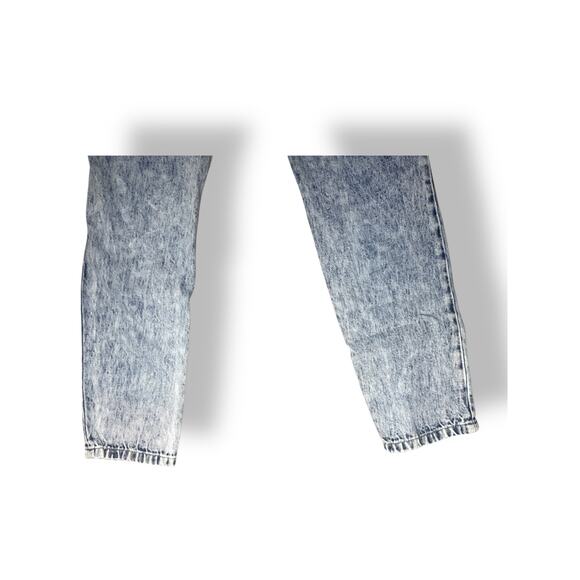 Böhme High Rise Acid Wash Paperbag Jeans Size 24 | Vintage Mom Fit Denim - Picture 4 of 8